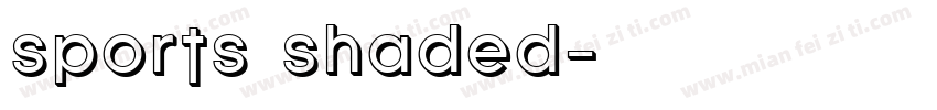 sports shaded字体转换